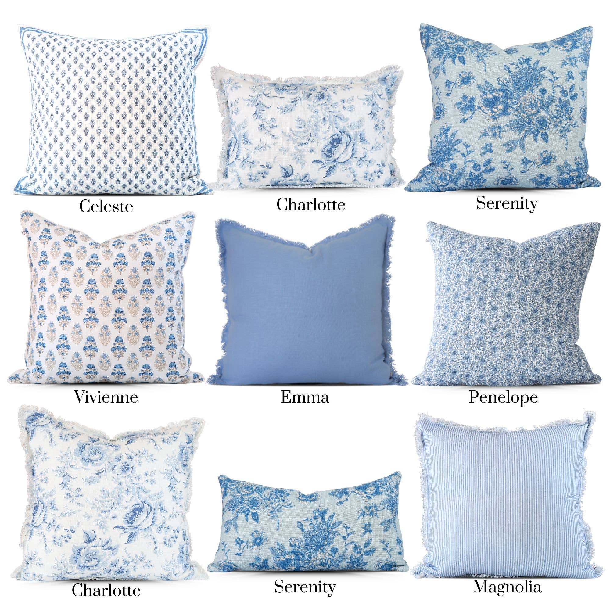 Celeste Mughal Flower Pillow