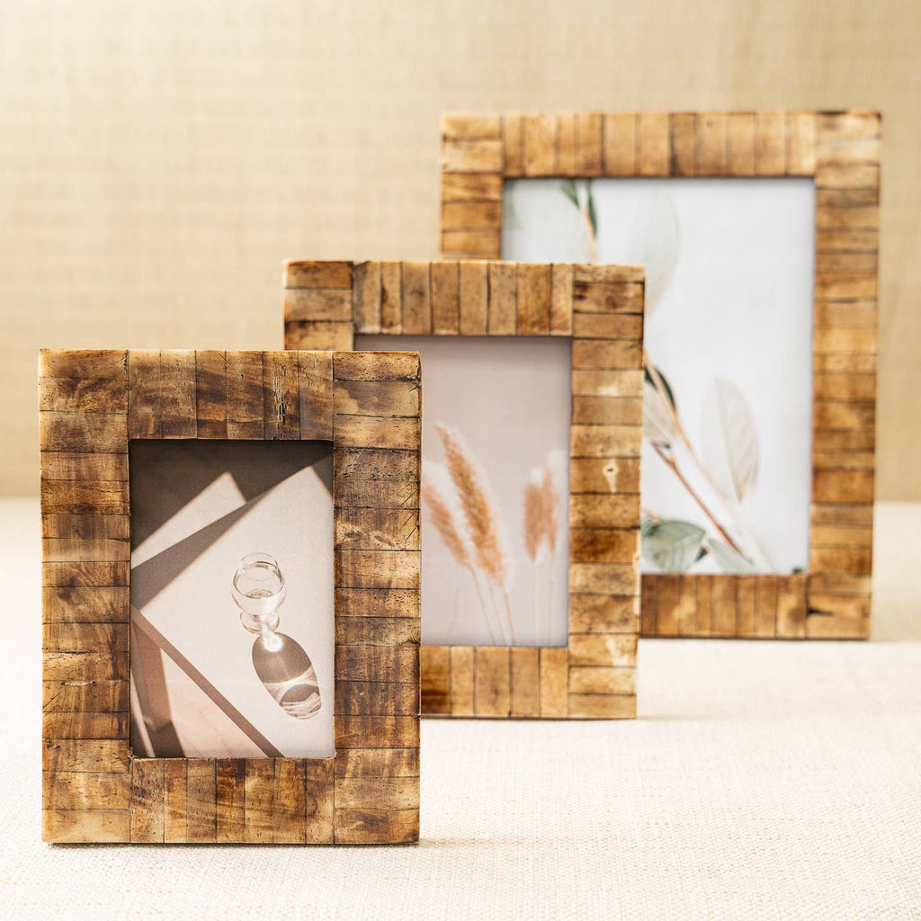 Antique Bone Block Frame