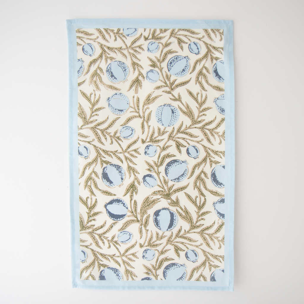 Block Print Tea Towel – Henrietta Sky