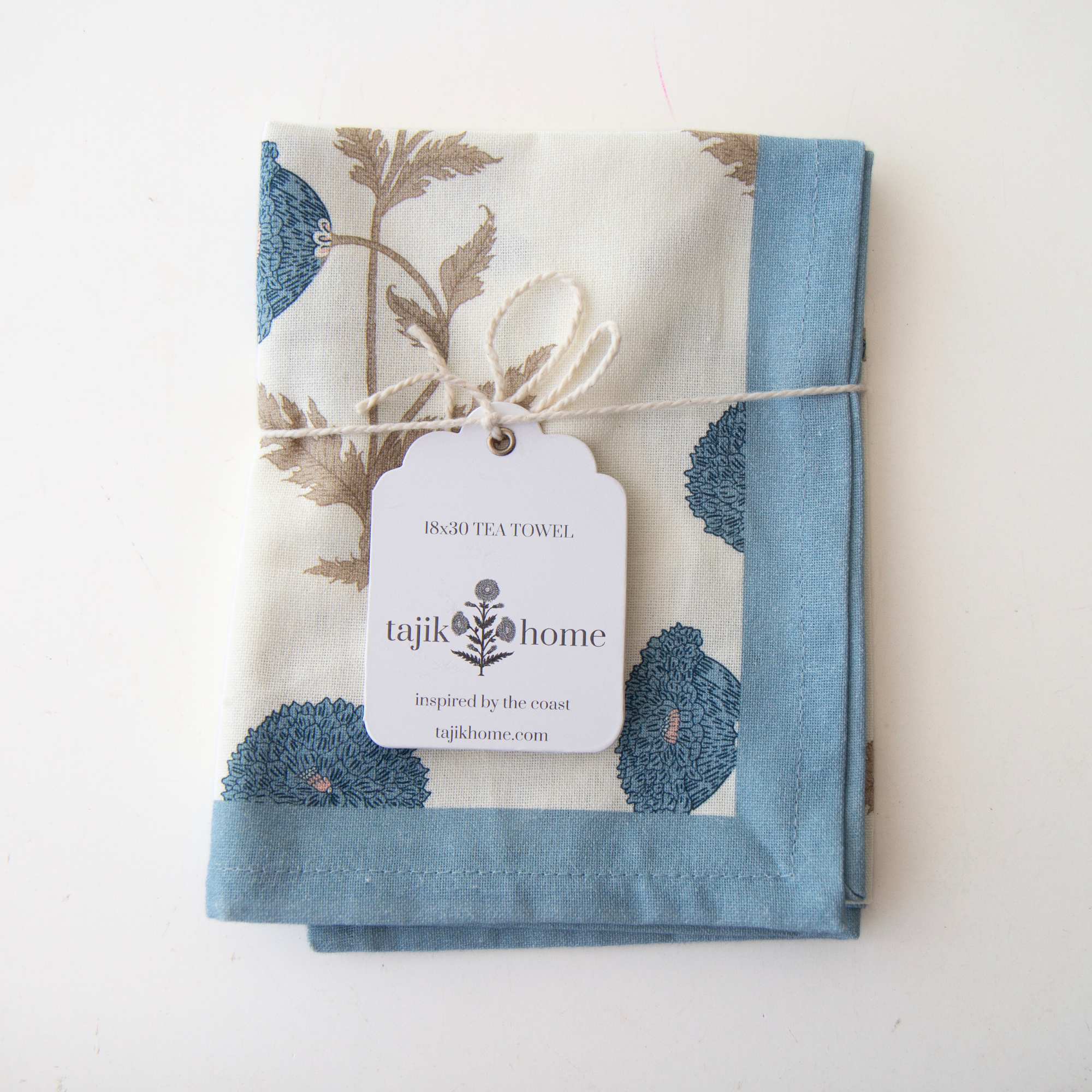 Block Print Tea Towel – Henrietta Sky