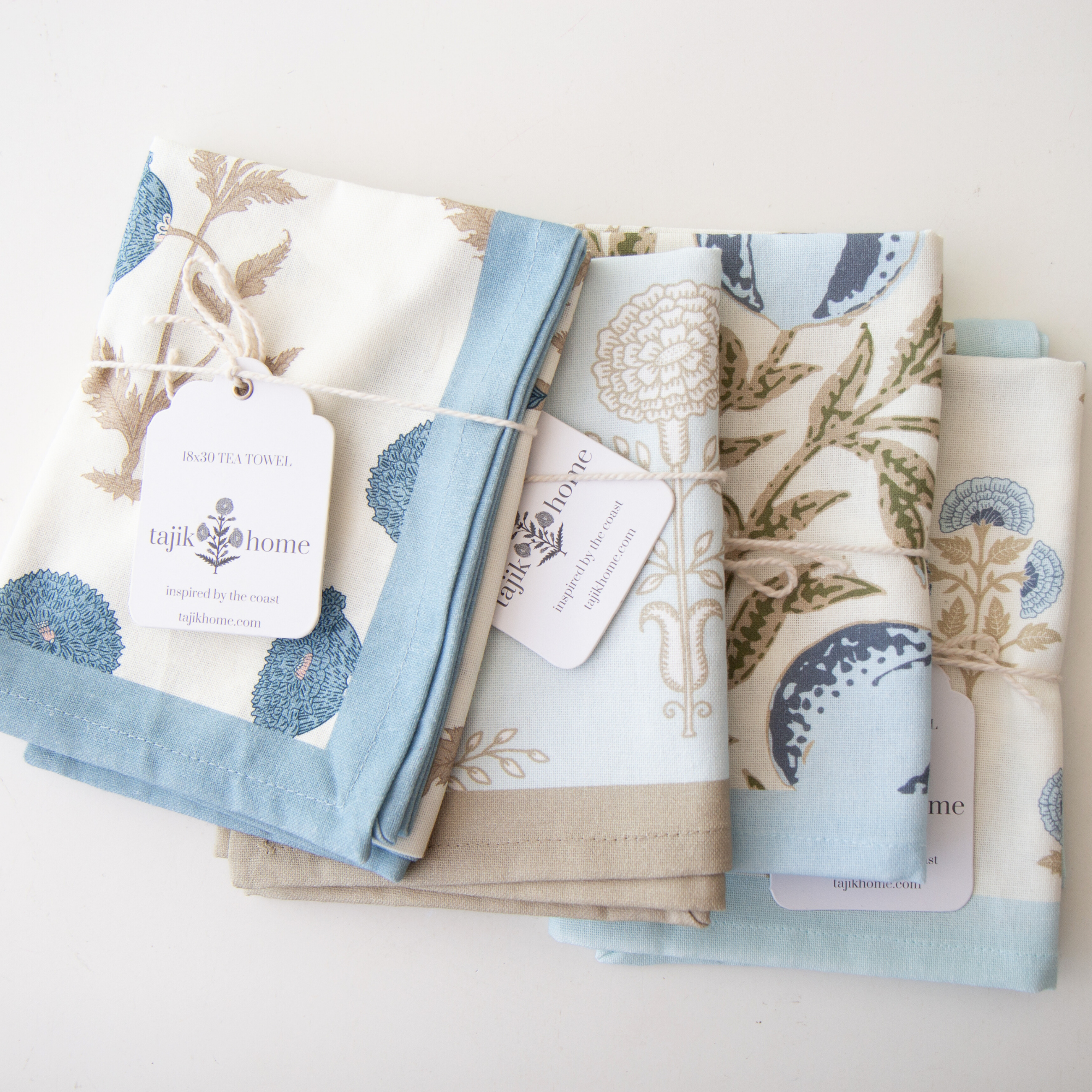 Block Print Tea Towel – Henrietta Sky