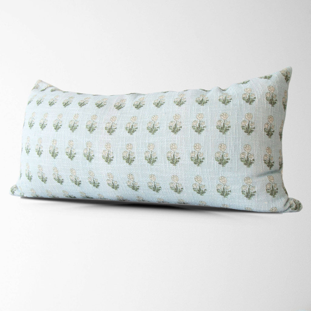 Arabella Sky Blue Lumbar Pillow