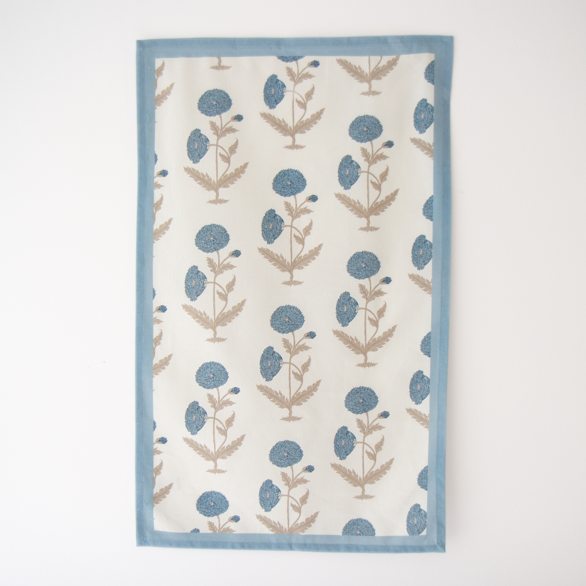 Block Print Tea Towel – Alisa Blue