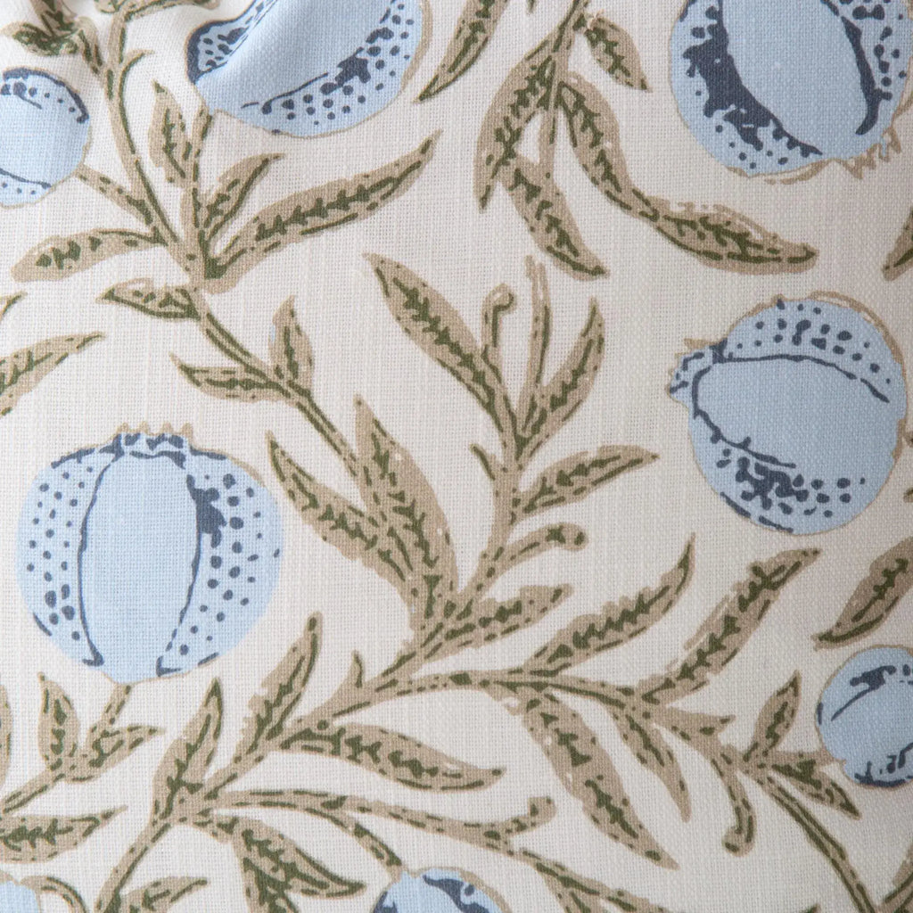 Alisa Blue Block Print Pillow