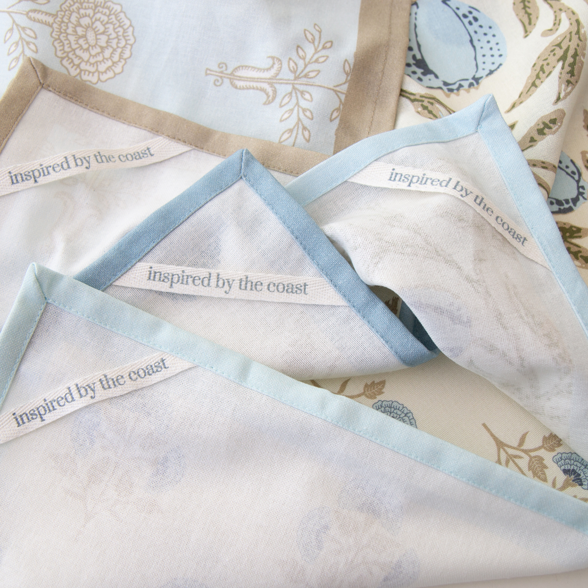 Block Print Tea Towel – Alisa Blue
